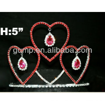red heart tiara crown
